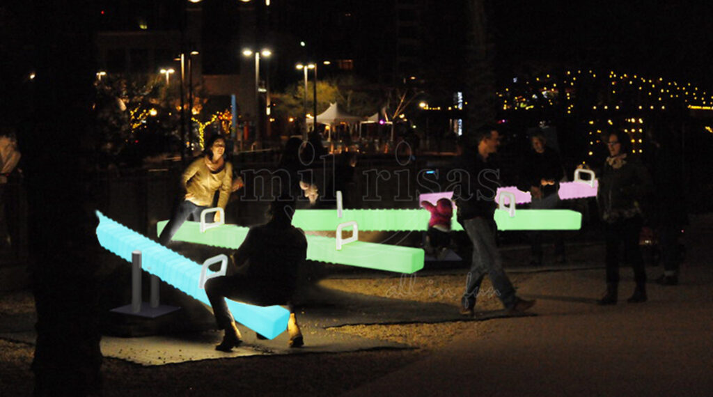 Outdoor Seesaw for Adults Promoting Stress Relief and Mental Relaxation