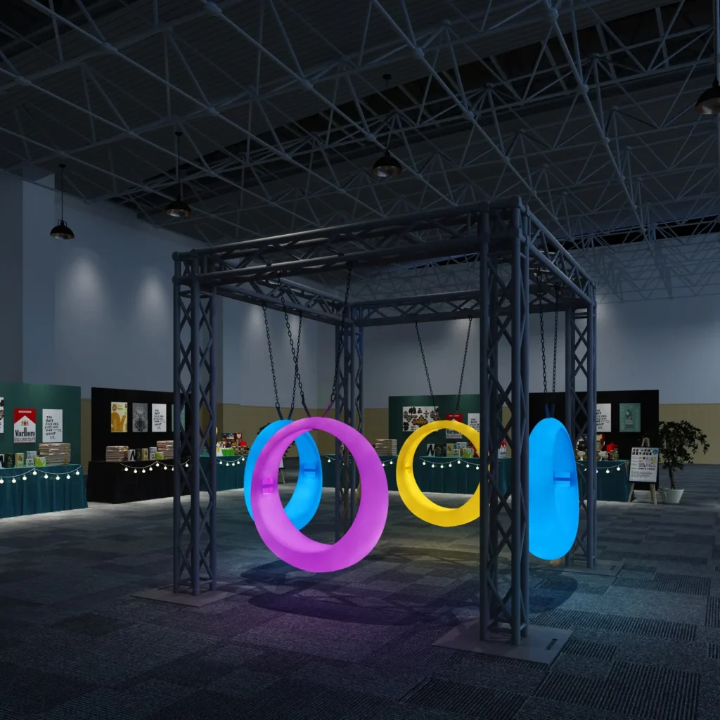 Swing into the Night with LED Swing Chairs