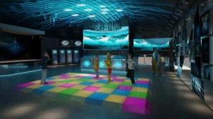 Square LED Dance Floor Tiles for Home and Events with Vibrant Colors and Interactive Lighting