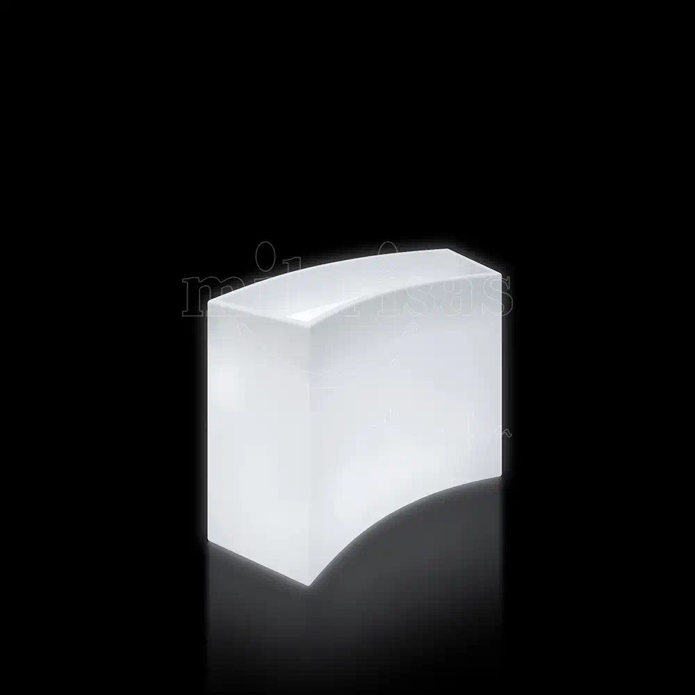 Curved LED Bar Counter with Bucket