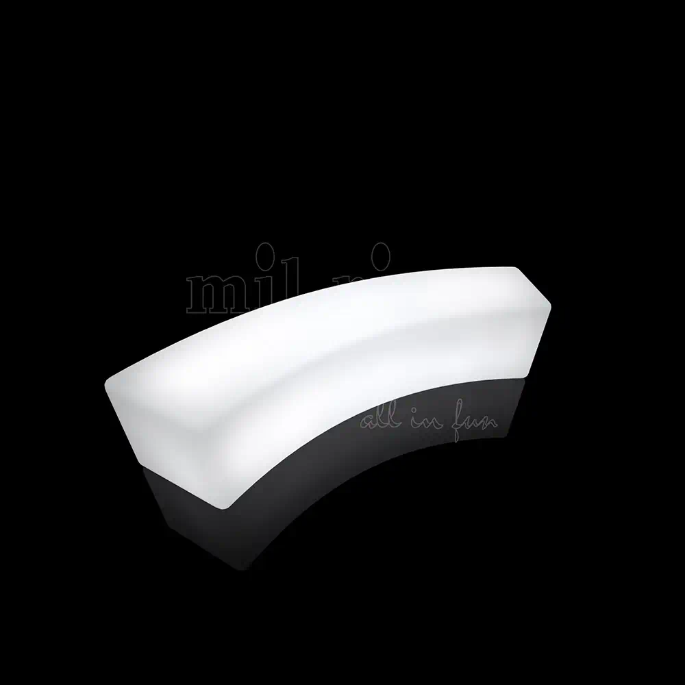 LED Curved Park Bench