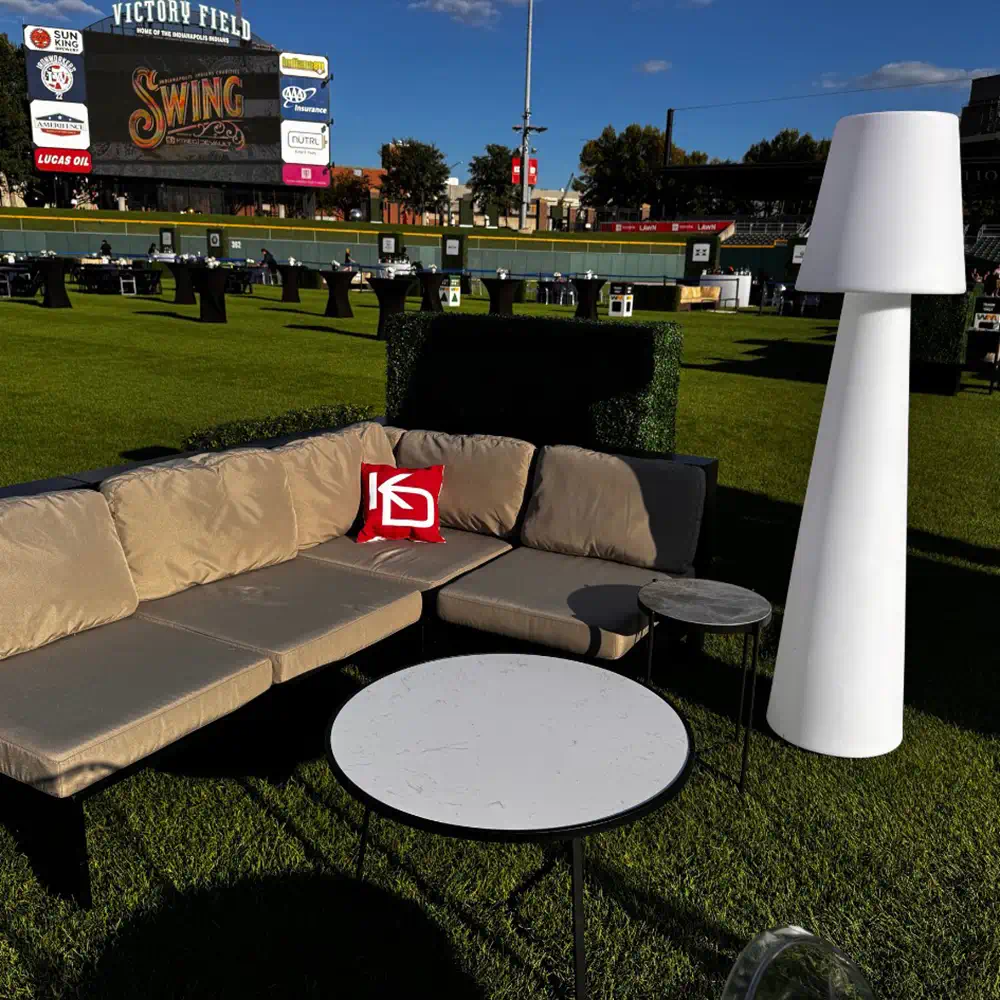 LED Floor Lamp Next To A Sofa In A Cozy Setting