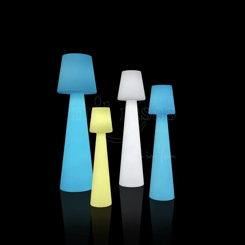 LED outdoor flared shade floor lamp for landscape decor