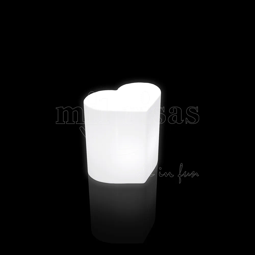 Heart Shaped Glow Stool