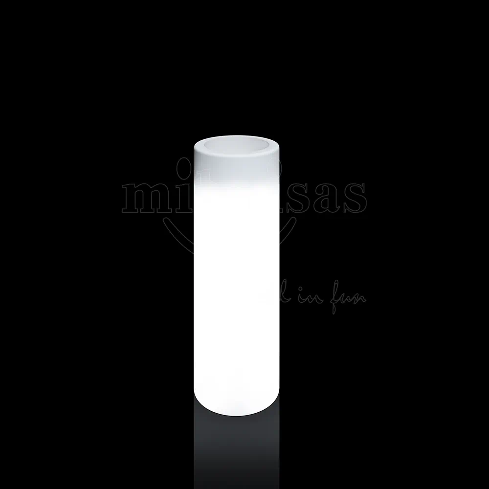 Tall Cylinder Glow Light Flower Pots