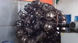 Industrial Machine Utilizing Rotational Molding Design to Produce Uniform LED Furniture Shells