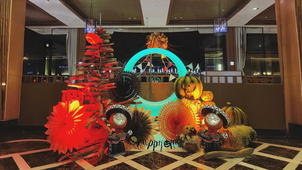 LED moon swing light up game for Halloween indoor event decoration