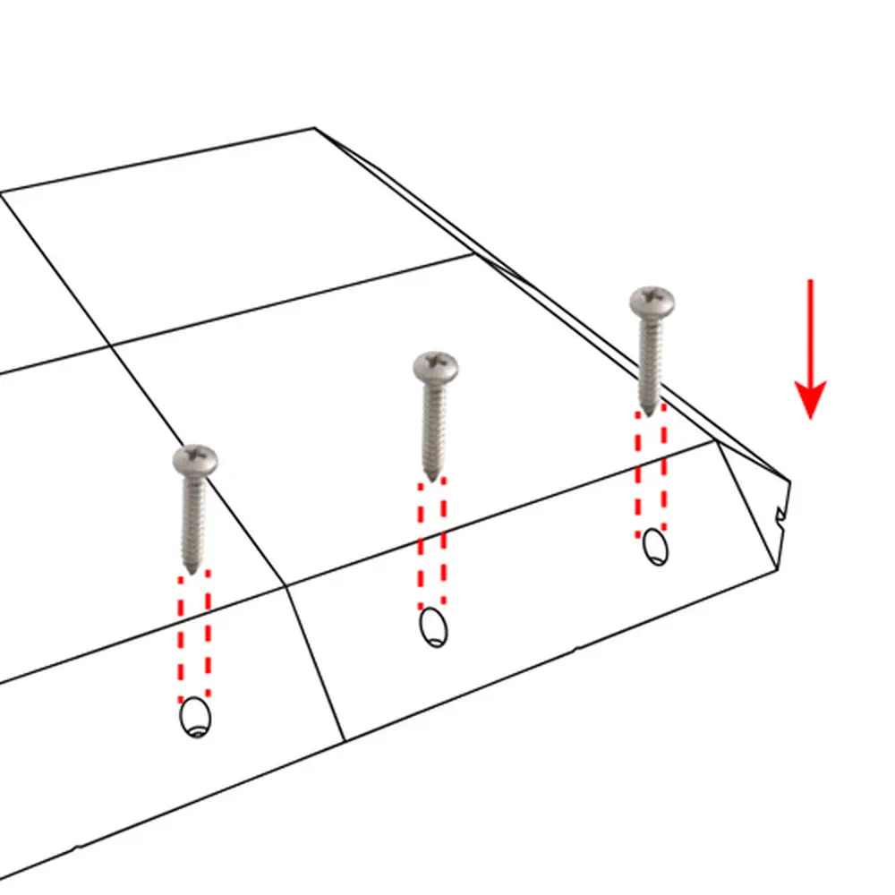 Schematic Diagram of Beveled Edge Assembly Effect for LED Floor Tiles