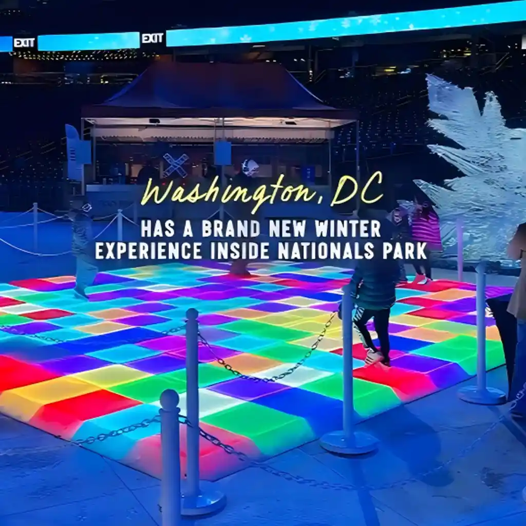 Interactive-multi-color-led-dance-floor-for-light-up-games-at-Nationals-Park-Washington-DC-winter-event