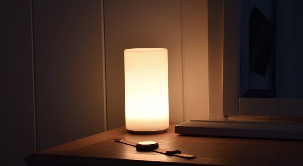 5.9 inches led glow cylinder mood table light lamp